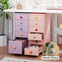 Commode moderne à 5 tiroirs - Coffre en métal avec couleur personnalisable pour la chambre à coucher, le salon, la salle de bain et la buanderie
