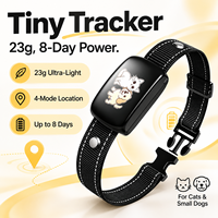 Dispositif de suivi GPS pour animaux de compagnie avec batterie 450 mAh, autonomie jusqu'à 8 jours, 4G, étanche IP65, conforme aux normes CE, FCC et RoHS, pour le suivi extérieur des chats et des chiens