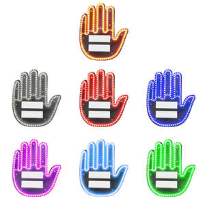 Yosovlamp nouveau <span class=keywords><strong>Rechargeable</strong></span> multi-fonctionnel voiture avertissement lampe doigt geste Anti-arrière fin paume lumière Golf Versa <span class=keywords><strong>Tucson</strong></span> - Product Image 5