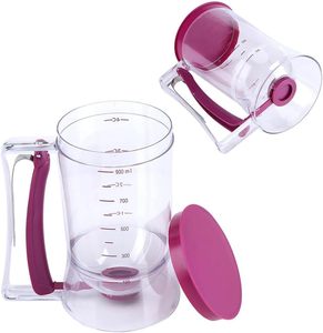 Inthetrend Plastic+<b>Silicone</b> Eco-Friendly Red/Purple 100ml-900ml Food Contact Safe Batter Dispenser for <b>Baking</b> - Product Image 2