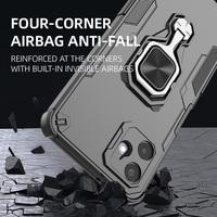 Support d'anneau de support de luxe étui de téléphone portable pour Samsung Galaxy A06 A16 coque magnétique arrière Funda couverture de téléphone portable pour oppo Realme