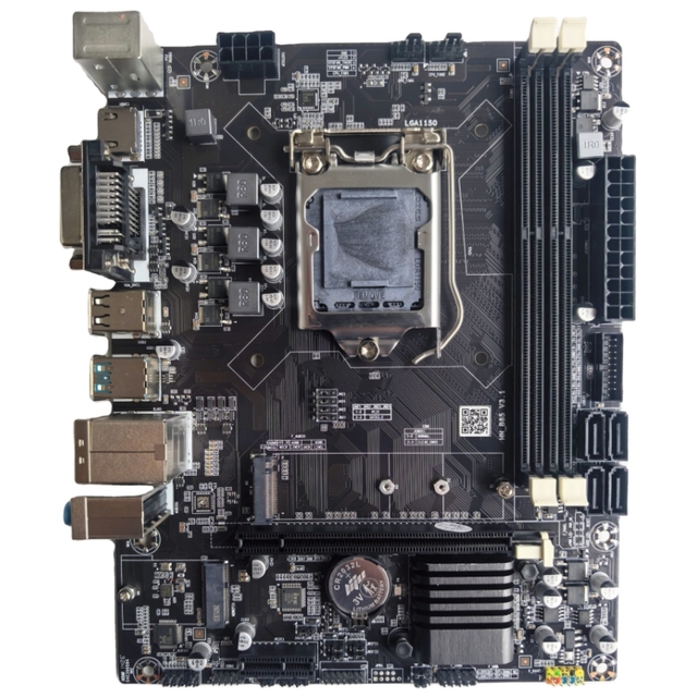 FeiFan Hot New Black B85 DDR3 M-ATX Motherboard 4th Gen Intel I7/I5/I3 CPU LGA 1150 SATA M.2 VGA DVI for WiFi 16GB RAM Desktop