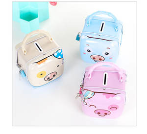 Cute Cartoon Piggy Bank Coin y Cash Money Box para ahorros y colección - Product Image 6