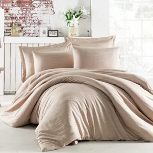 Ensemble de literie double en coton satiné Karden Flower, 4 pièces, housse de couette, drap-housse - Product Image 2