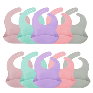 Babero para Bebé Personalizado al por Mayor, Directo de Fábrica, Impermeable y Antisuciedad, Bolsa de Alimentación de Silicona para Recién Nacidos de 0 a 12 Meses - Product Image 5