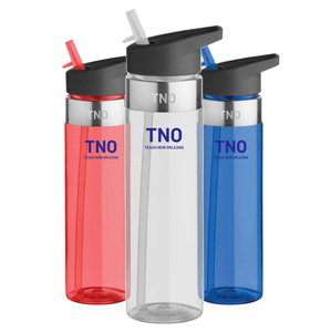 ขวดเครื่องดื่มแบบใช้แล้วทิ้งเป็นมิตรต่อสิ่งแวดล้อมฝาพลาสติกพร้อมฝาปิดหูหิ้วสำหรับเป็นของขวัญส่งเสริมการขาย - Product Image 1