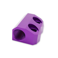 Pièce en aluminium anodisé gris, sablée, à paramètres complexes, pour mesures de haute précision, gravure et usinage direct CNC