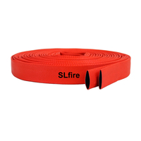 Tuyau d'incendie fiable et de qualité supérieure, revêtement rouge, 15 bars, 1 pouce, 20 m, doublure en PVC pour la protection incendie