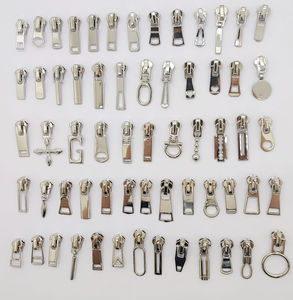 3 #5 #8 # vàng trắng kim loại tự động khóa kéo đầu bạc hợp kim kẽm dây kéo đầu cho quần áo may may thanh trượt - Product Image 1