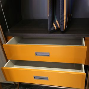 Système d'obturation <span class=keywords><strong>Armoire</strong></span> à 2 portes Designs Portes Tiroirs Modèles <span class=keywords><strong>Armoire</strong></span> simple Meubles de maison Armoires coulissantes Minimaliste Mince - Product Image 3