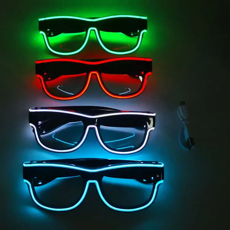 LINLI беспроводные солнечные очки с зарядкой от USB, светящиеся солнцезащитные очки, эквалайзер для вечеринки