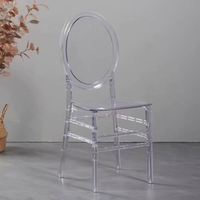 Chaise de réception en plastique transparent, design anti-collision pour la sécurité domestique, idéale pour les mariages et les tables de signature