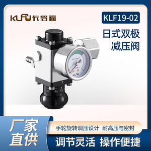 วาล์วลดแรงดันสองระดับ KLF19 02 สำหรับการผลิตเบียร์คราฟต์ พร้อมเกจวัดความแม่นยำสูงและยางรอง - Product Image 5