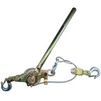 Treuil manuel industriel robuste OEM, tendeurs de câbles métalliques, sangles d'arrimage de cargaison, crochets doubles, tendeurs de câbles en acier, garantie 1 an