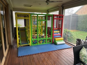 Bên cho thuê trẻ em Modular công viên giải trí sân chơi trong nhà Thiết bị sân sau nhỏ kèm theo sân chơi di động để bán - Product Image 4