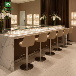 Kursi Bar Tinggi yang Dapat Disesuaikan untuk Konter Toko Perhiasan Desain Modern, Toko Emas, dan Konter Pusat Perbelanjaan - Product Image 4