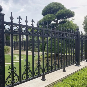 Valla de Seguridad Industrial Negra al por Mayor, <span class=keywords><strong>Puerta</strong></span> de Seguridad con Marco Metálico y Valla de Acero para Jardín - Product Image 3