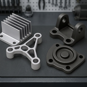 Componentes de Aleación de Aluminio Fundidos a Presión con Acabado Granallado, Piezas de Fundición de Precisión Hechas a Medida - Product Image 3