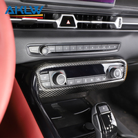 Pour Toyota Supra GR A90 véritable Fiber de carbone intérieur accessoires Console centrale siège chauffage bouton panneau décoration couverture