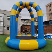 Trampolín Inflable Comercial para Publicidad Exterior, Sistema de Salto de PVC Suave y Resistente, Impermeable y Resistente a los Rayos UV