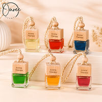 Diffuseur de parfum de luxe pour voiture, flacon carré en verre, logo personnalisé, parfum pour accessoires automobiles, vente en gros