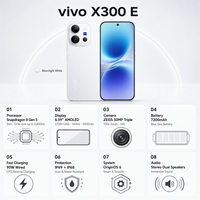 Smartphone vivo X300 E 2026 5G, appareil photo ZEISS 50MP, Snapdragon 8 Gen 5 Octa Core, OriginOS 6, marque originale, tout neuf, Android VIVO x300e