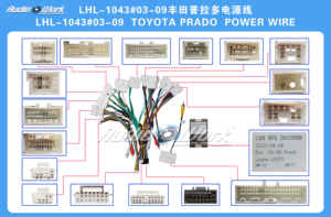 Android 2 Dinカーラジオマルチメディアプレーヤーユニバーサルアクセサリーワイヤーアダプターコネクタープラグケーブル03-09 TOYOTA PRADO用 - Product Image 2