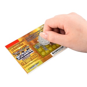 Wholesale <b>Scratch</b> Off Lottery Tickets Digital Printing Card Lottery <b>Scratch</b> and Win Tickets - Product Image 5