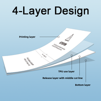 Lámina de Hidrogel de PVC HD de 180x120mm al por Mayor, Protector de Pantalla Ultra Transparente de 0.125mm para Máquina de Corte