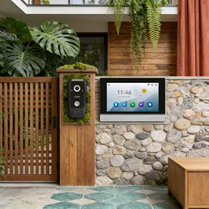 <span class=keywords><strong>Interphone</strong></span> avec caméra de 10 pouces, étanche IP65 <span class=keywords><strong>et</strong></span> facile à utiliser, vidéophone domestique adapté aux maisons mitaines - Product Image 1