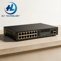 Switch de Red Gigabit PoE+ Administrado de 24 Puertos 5735-S24P4XE-V2 con 4 Uplinks SFP+ de 10G, Doble Fuente de Alimentación Redundante, Switch Administrado de Capa 3