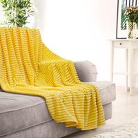 Prix ​​bas pour une couverture en flanelle pour canapé, légère, douce, moelleuse, chaude et confortable, parfaite pour le lit et le canapé