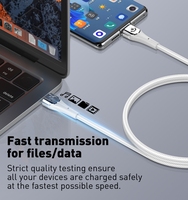 LDNIO LC861C fábrica precio más barato USB 3,1 USB 5A carga rápida transmisión de datos tipo C Android teléfono móvil Cable de nailon
