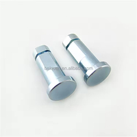 Goupille de positionnement à tête plate fendue en acier inoxydable 304 avec rainure pour couteau interne, axe de goupille en fer à rainure pour rivet