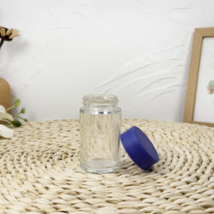 Frasco de vidrio blanco 2oz 3oz Blanco brillante para embalaje de flores a prueba de niños con tapa CR - Product Image 1