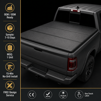 Couverture de benne rétractable en aluminium robuste avec volet roulant anti-pincement et verrouillage électrique pour Toyota Tundra OEM ODM