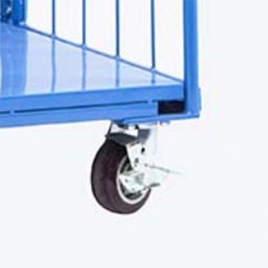 Zware, inklapbare rolcontainer logistieke opslagwagen met wielen - Product Image 6