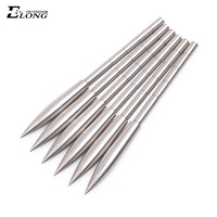 Pointes de flèches pour cible de tir à l'arc, pointes à insérer, pointe de flèche ID 3,2 mm 4,2 mm 6,2 mm, tige de flèche en acier inoxydable, pointes de flèche à coller