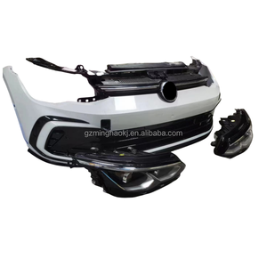 Kit carrosserie pour Volkswagen <span class=keywords><strong>Golf</strong></span>, pare-chocs avant, calandre, phares, panneaux de garde-boue, capot, radiateur, condenseur, pièces automobiles d'<span class=keywords><strong>occasion</strong></span> - Product Image 1