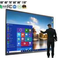 Pantallas Interactivas LCD DLED Cintoe de 65'', 75'' y 86'' con Android 13, Tecnología Air Bonding, Táctil IR, TV Corporativa para Conferencias y Educación