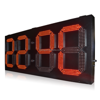 Jhering 18 pouces rouge grande horloge de température LED numérique électronique extérieur fer boxe GPS minuterie affichage