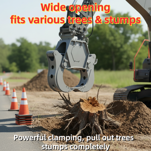 <span class=keywords><strong>Spaccalegna</strong></span> Rinforzato per <span class=keywords><strong>Escavatore</strong></span> |   360 °   Rotazione Idraulica per la Rimozione di Ceppi - Product Image 1