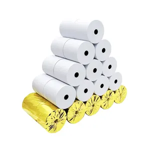 Cash Register Thermal Roll Paper Till Roll 57x50mm Pos Paper Custom Single High Quality 100%virgin Wood Pulp Material 1 Week