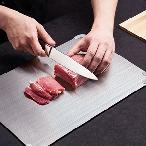 Nuova protezione angolare in Silicone antiscivolo creativo ispessito pannello di taglio di frutta carne tagliere in acciaio inox per impastare - Product Image 3