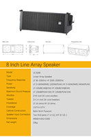 Sistema de Altavoces Line Array Dual de 8 Pulgadas al por Mayor + Subwoofer Activo de 18 Pulgadas, Equipo de Sonido Profesional para Iglesias
