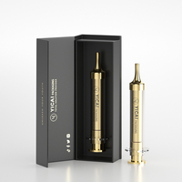 Nouveau Design rose or de luxe 10ml seringue de sérum de crème pour les yeux pour cosmétique PETG flacon de pompe Airless avec emballage de boîte personnalisée