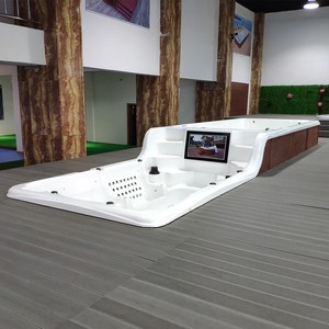 Chất lượng cao đôi khu USA Acrylic vô tận hồ bơi với Spa bồn tắm nước nóng - Product Image 6