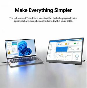 Pantalla portátil de 15.6 pulgadas con soporte metálico giratorio - Product Image 3