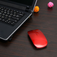 Mouse Komputer Nirkabel Optik USB 1600 DPI dengan Receiver 2.4G, Mouse Super Tipis untuk PC Laptop, Aksesoris Laptop, Mouse Nirkabel