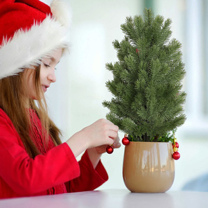 Árboles Topiarios Artificiales de Cedro, Plantas de <span class=keywords><strong>Ciprés</strong></span>, Árbol Perenne Resistente a la Intemperie con Estaca para el Suelo, Arbustos Verdes para Decoración de Exteriores - Product Image 5